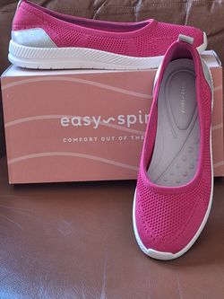 EASY SPIRIT FUN SUMMER BALLET FLATS Size 10.5 med