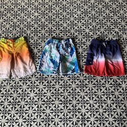 Boy Swimming Shorts / Trunks Size 6-7 ( Tag Says That On All)