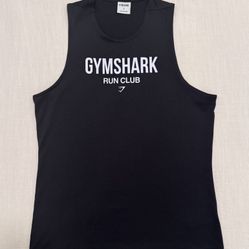 Men’s GymShark Tank Top Black Size Small
