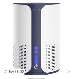 Miko Air Purifier, e 99.97% of airborne particles like dust, pet dander, mold, and allergens. Covering up to 925 sq. ft., it uses a powerful 3-stage f