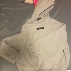 Grey Fear of God Essential Hoodie