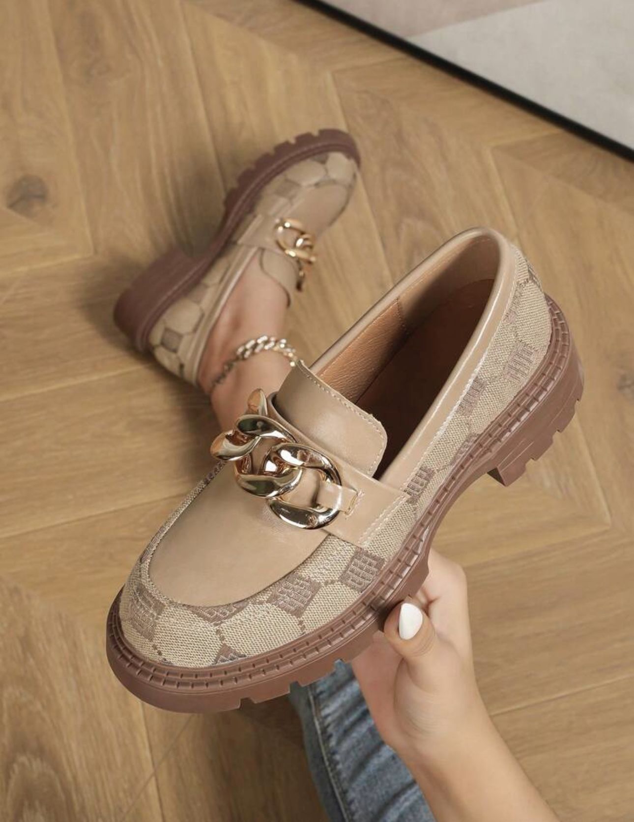Brown Patent Leather Shoes - Size 6,7,8