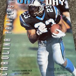 Vintage December 15 1996 Carolina Panthers Game Day magazine. 