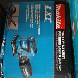 Makita new 1/4" Sander 18v