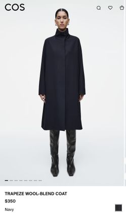 COS- TRAPEZE WOOL-BLEND COAT