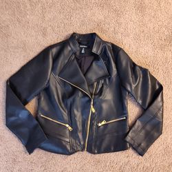 EllenTracy - Women's Leather Spring Jacket, S