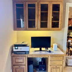 FREE Custom Desk And Cabinet