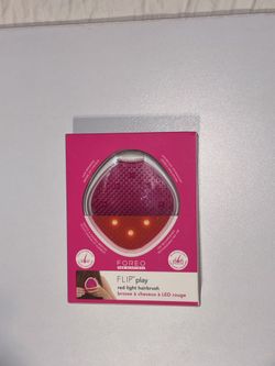 Foreo For Everyone Flip Play Red Light Hairbrush New In Box