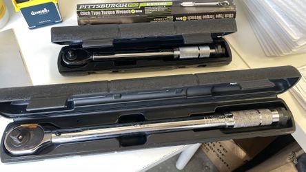 pittsburgh click type torque wrench