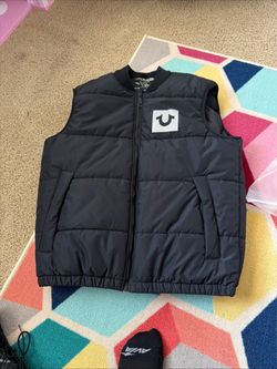 Y2K Style True Religion Men’s SizeM Puffer Vest