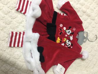 Minnie Mouse Christmas outfit 0-3 months