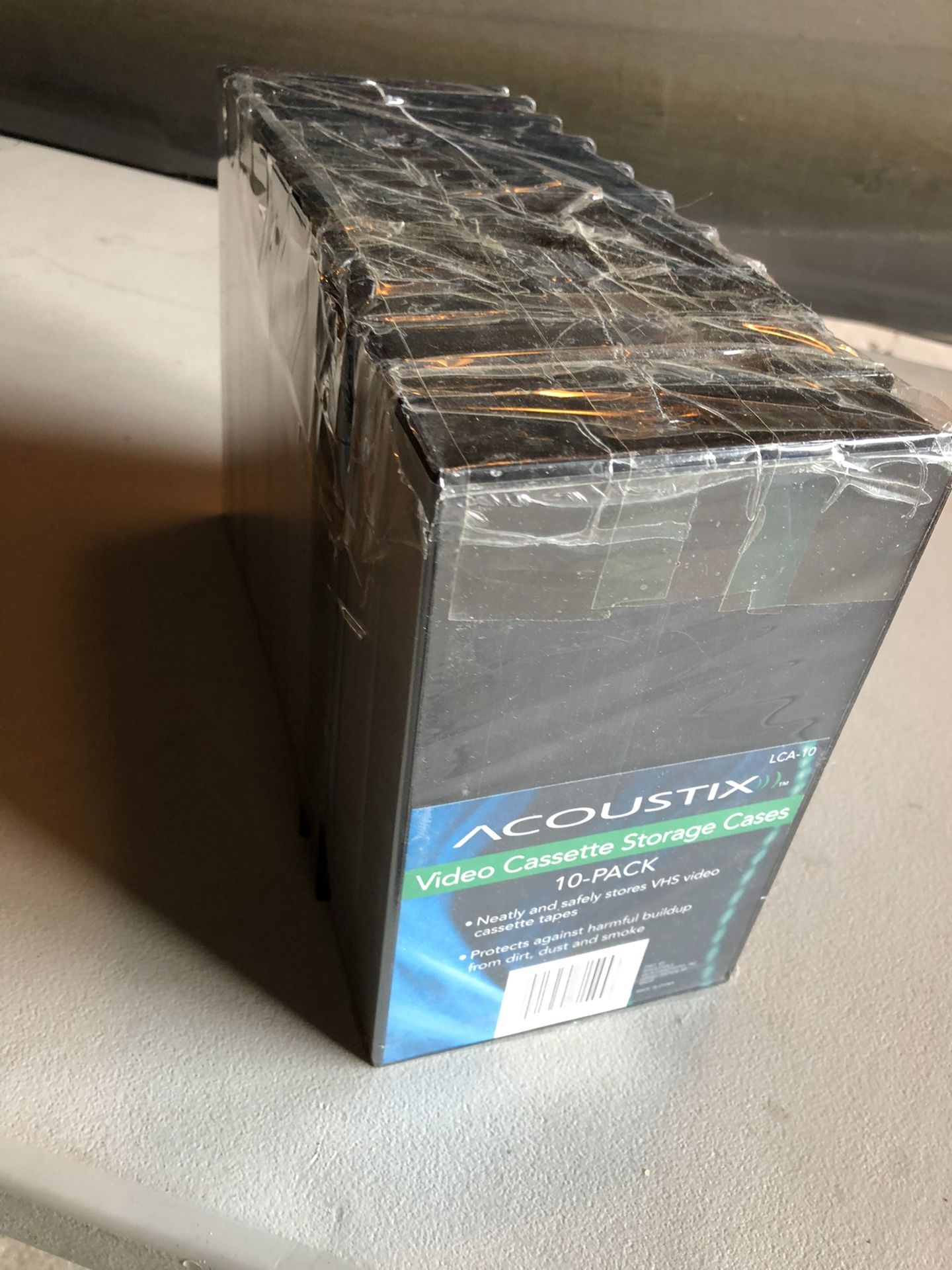 Acoustix VHS cases back of 10