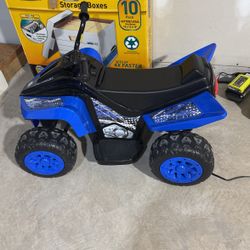 Kalee 6 Volt Trail Racer Blue ATV Battery Powered Ride-on