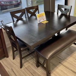 Kelly dining room set started at 699 with easy financing