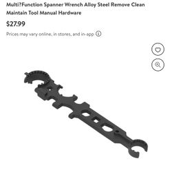 Multi?Function Spanner Wrench Alloy Steel Remove Clean Maintain Tool Manual Hardware