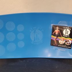 Simply Fit Board - The Workout Balance Board with a Twist (Blue, New) No Box.