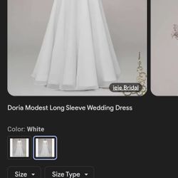 New With Tag Ieie Bridal White Dress Elegant And Class Never Used