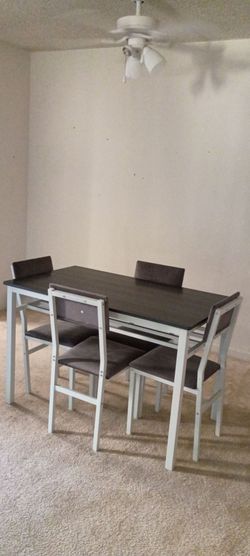 Table and 4 chairs