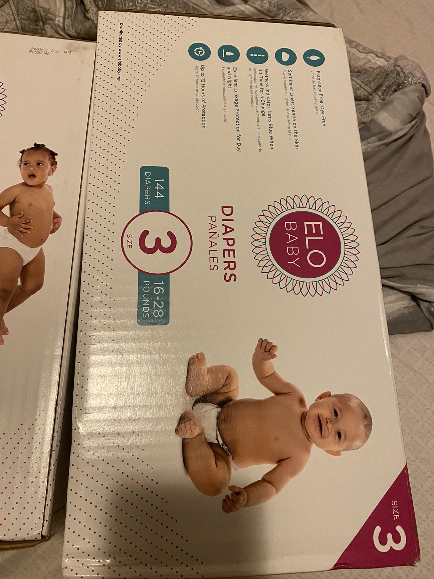 1 box of ELO BABY Diapers Size 3