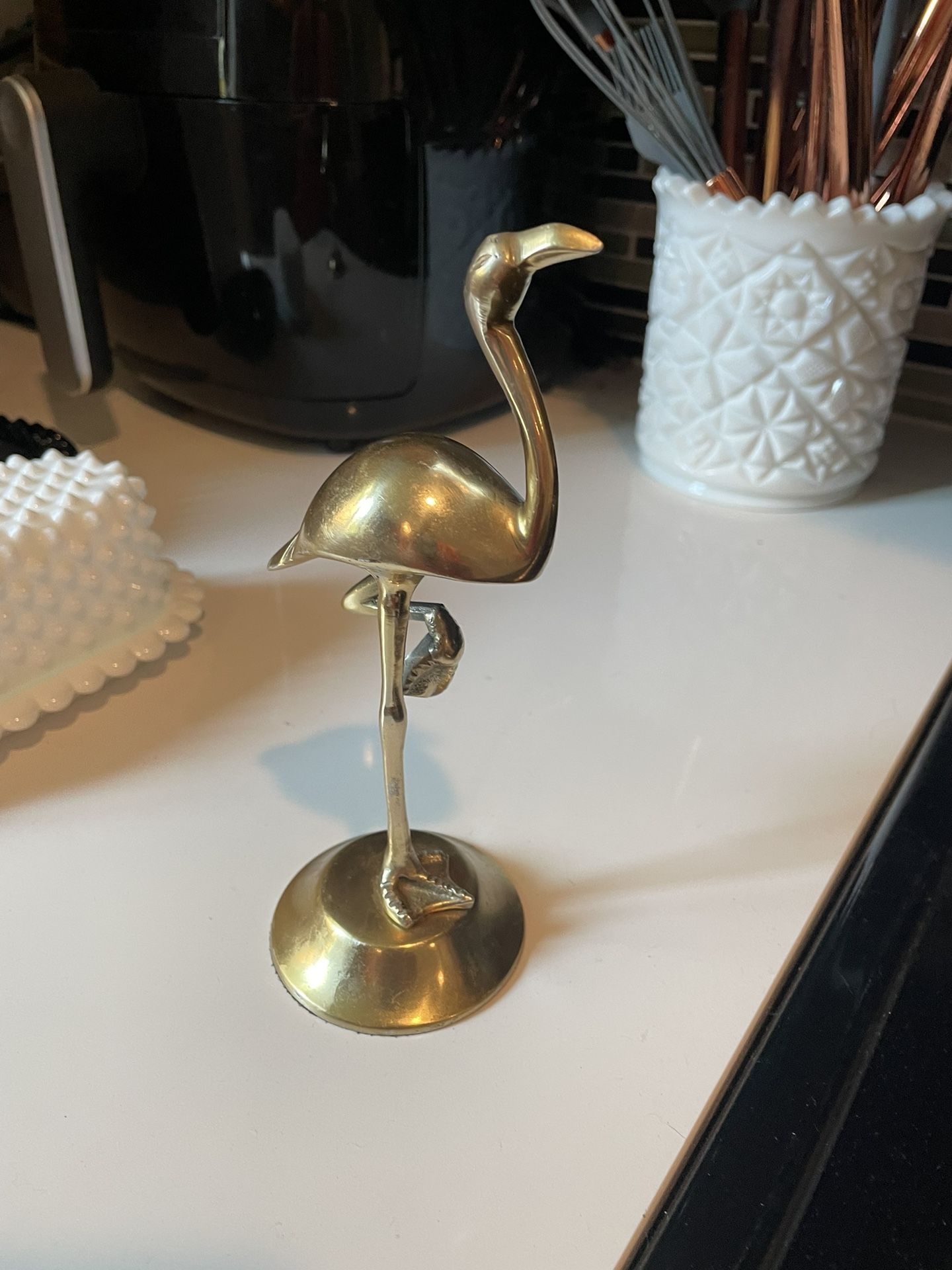 Cute Gold Flamingo Figurine