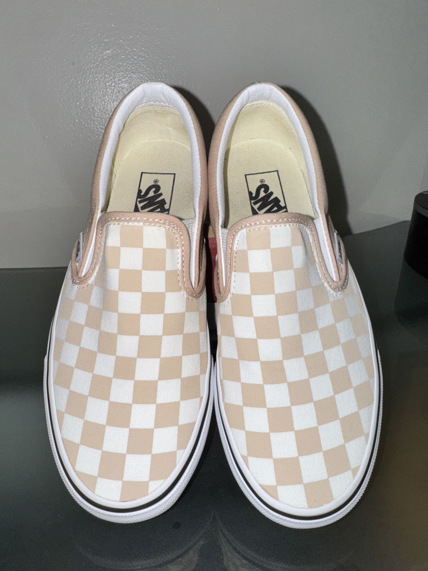 Vans classic slip on checkerboard frappe/ true white