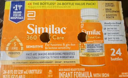 Similac 360 total care sensitive ready to use bottles
