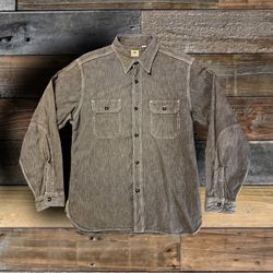 SUGAR CANE MFG SASHIKO WORKSHIRT- SIZE LARGE