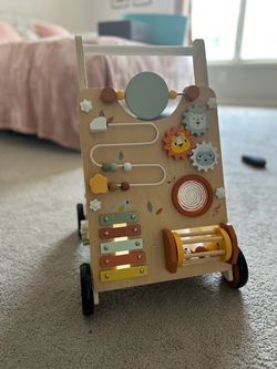 wood baby push walker