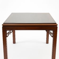 Drexel Heritage Chippendale Burled Mahogany End Table