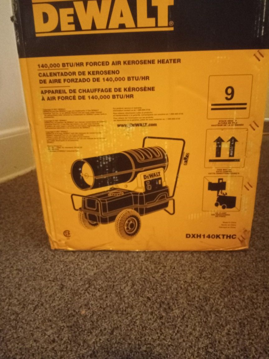 Dewalt 140,000btu/HR forced air kerosene heater for Sale in Seattle, WA -  OfferUp