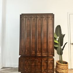 MID CENTURY TOBAGO ARMOIRE/SIDE TABLE