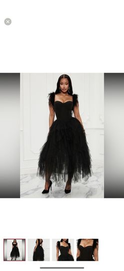 Fashionova Feather Dress
