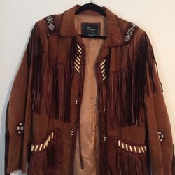 SPECTACULAR  JACKET  IN LEATHER  ORIGINAL LIKE NEW 