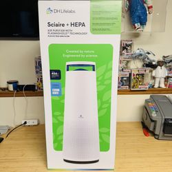 DH Lifelabs Sciaire + HEPA Air Purifier with PlasmaShield Technology - White