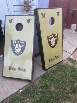 Custom made raider cornhole
