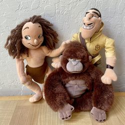 Vintage Disney’s Tarzan Plush Stuffy Lot Of 3 Characters
