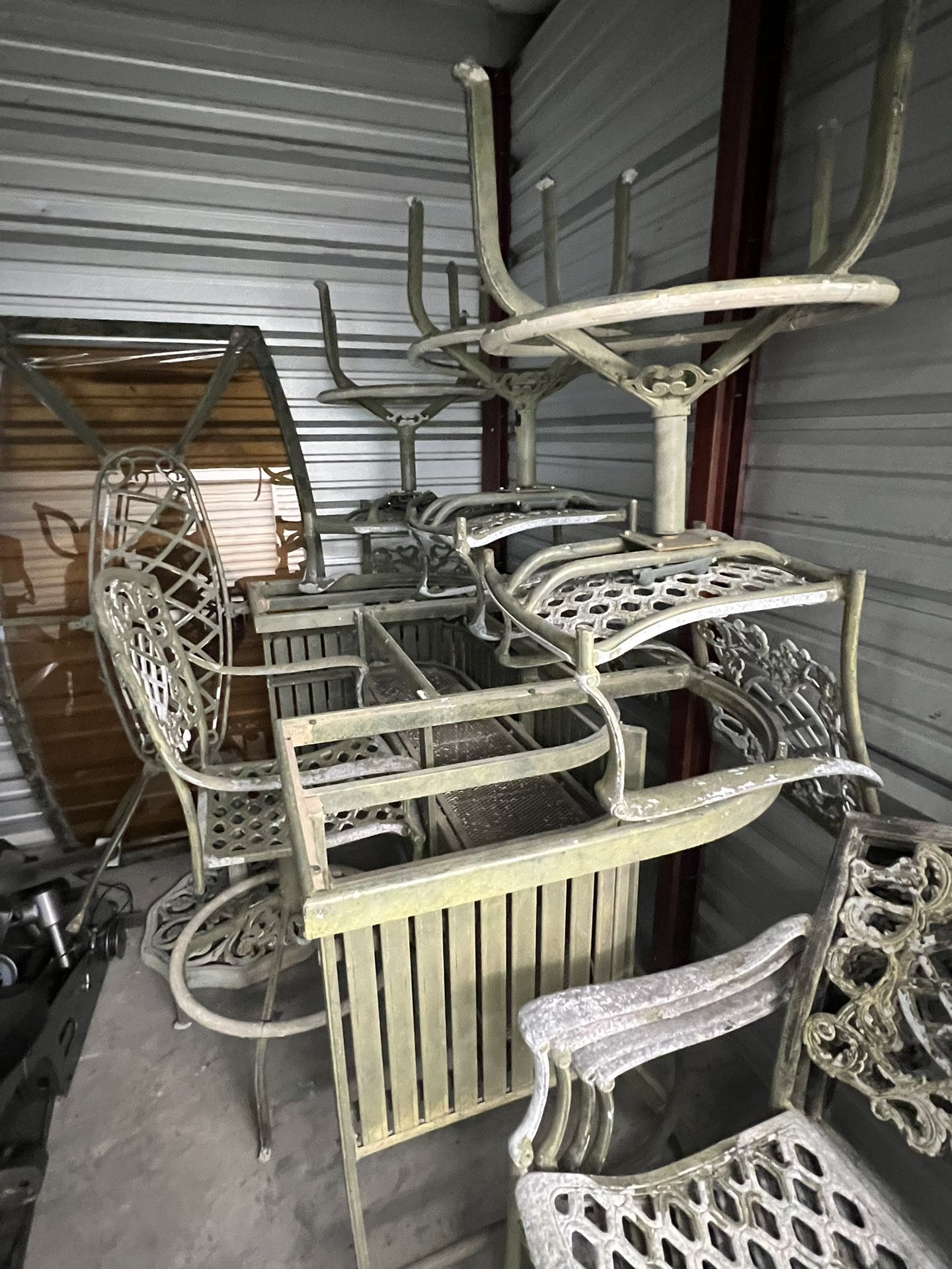 Metal Outdoor Furniture (2 Sets)