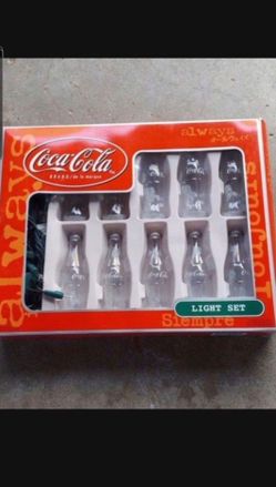 Christmas Lights Cola Brand Light Set Vintage Collectible Box 8