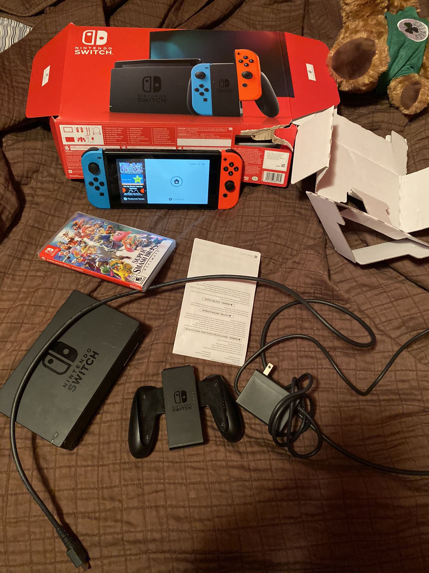 Nintendo switch opened box almost new