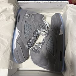 Wolf Grey Jordan 5 Size 9