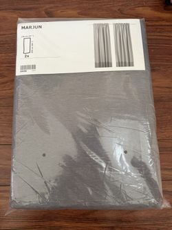 IKEA MARJUN Curtains – Gray – 4 Panels Total (57” x 98”) – New in Package