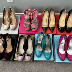 8 Pairs Never Worn Size 10 Heels