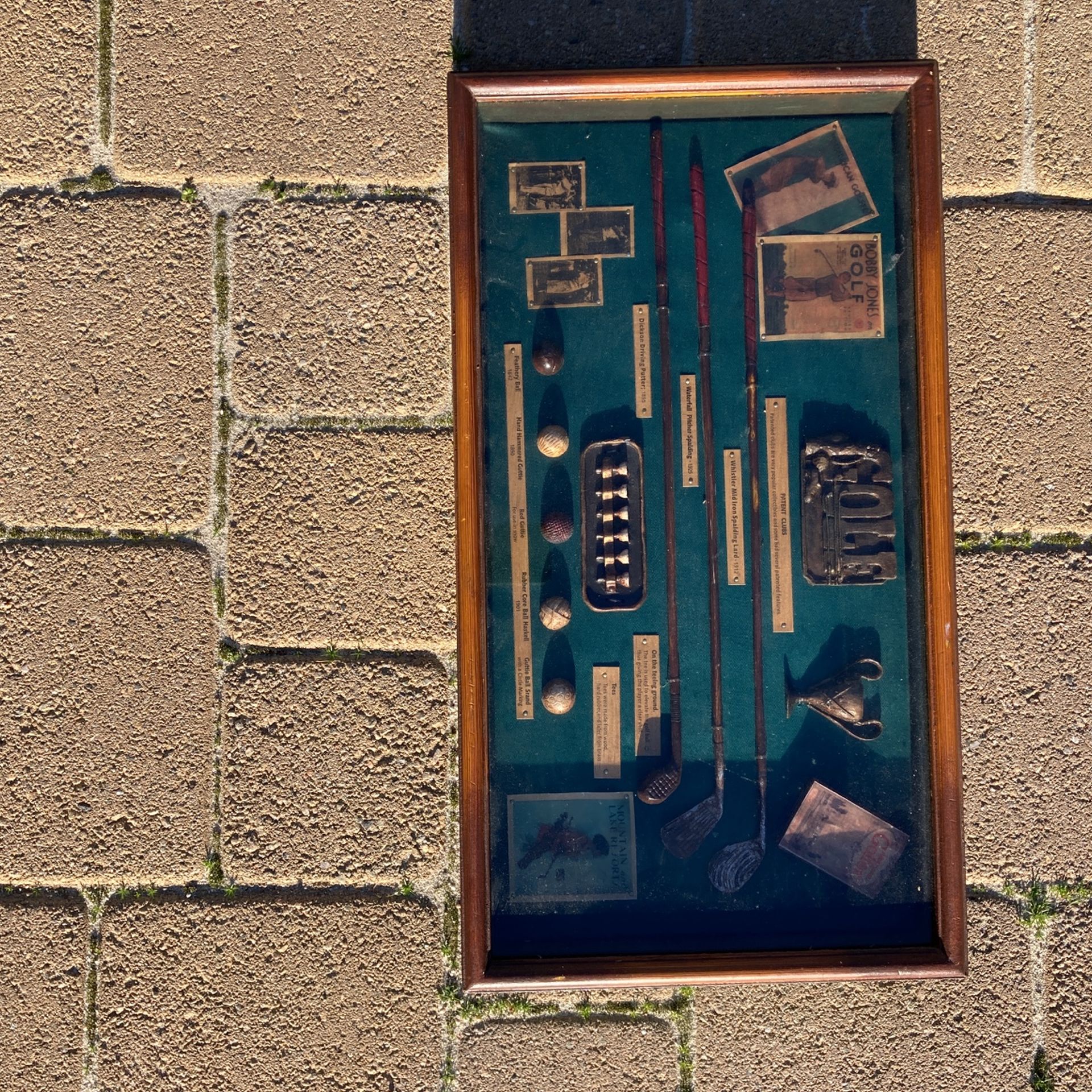 Vintage Bobby Jones Golf Club Shadow Box History