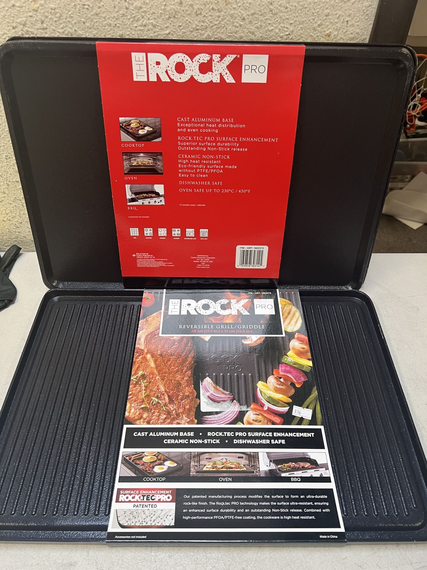 The Rock Pro Reversible Grill/Griddle 