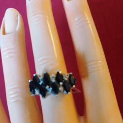 925.Silver Sapphire Ring 