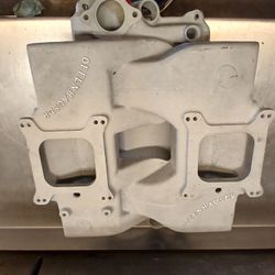 Offenhauser Dual Quad Small Block Chevy Manifold
