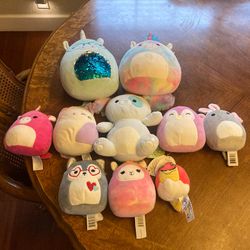 Lot of 10 Squishmallows variety