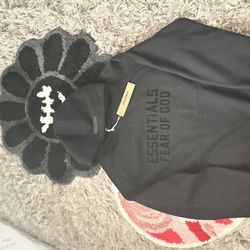 Black Fear Of God Essentials Hoodie