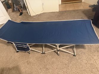 Yellow jacket Folding Camping Cot with Side Pocket