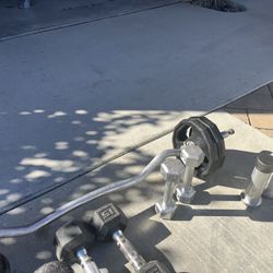Ezcurl Bar And Dumbells